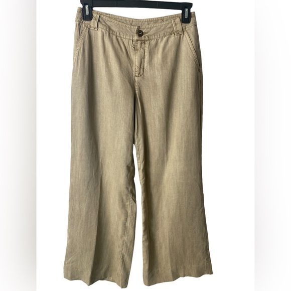 Sundance Kendricks Tan Tencel Wide Leg Pants - Picture 2 of 7